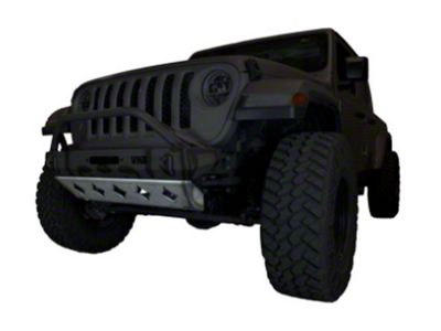 VKS Fabrication Villain Front Bumper Lower Skid Plate; Raw Steel (20-24 Jeep Gladiator JT)