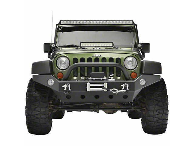 Full-Width Front Bumper with OE Fog Light Provisions (07-18 Jeep Wrangler JK)