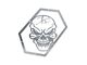 Skull Krushers Skull Fender Emblem; Bare Aluminum (07-18 Jeep Wrangler JK)