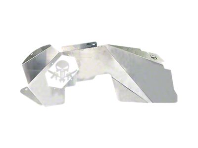 Skull Krushers Strapped Punisher Inner Fenders; Bare Aluminum (18-24 Jeep Wrangler JL)