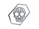 Skull Krushers Suger Skull Fender Emblem; Bare Aluminum (07-18 Jeep Wrangler JK)