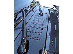 Center Cowl Cover with Nozzle Relocation; Smooth Black (18-26 Jeep Wrangler JL, Excluding 4xe & Rubicon 392)