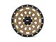 Rough Country 87 Series Simulated Beadlock Bronze Wheel; 17x8.5 (07-18 Jeep Wrangler JK)
