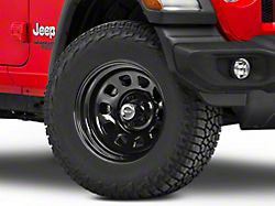 Rough Country Steel Gloss Black Wheel; 17x9; -12mm Offset (18-26 Jeep Wrangler JL)