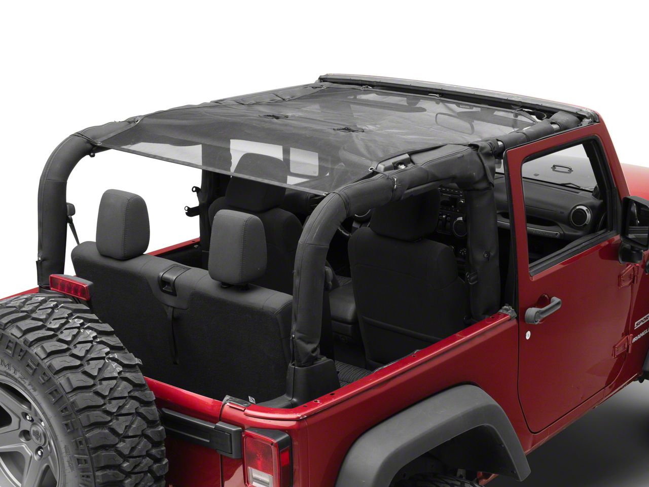 RedRock Jeep Wrangler Mesh Top J174544 (07-18 Jeep Wrangler JK 2-Door ...