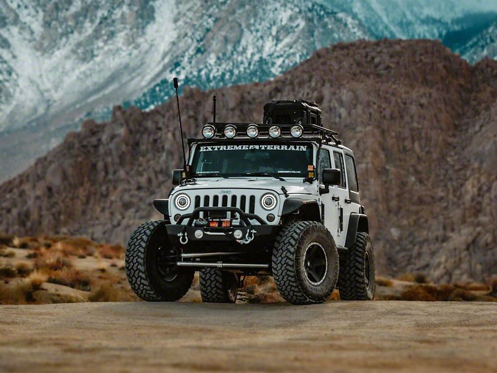 Jeep Licensed by RedRock Crawler Stubby Winch Front Bumper Jeep Licensed by RedRock Crawler Stubby Winch Front Bumper