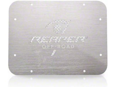 Reaper Off-Road Tailgate Cover Plate; Raw (07-18 Jeep Wrangler JK)
