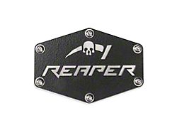 Reaper Off-Road Trailer Hitch Receiver Plug; Reaper Logo (Universal; Some Adaptation May Be Required)