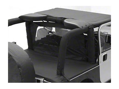 Smittybilt Jeep Wrangler Tonneau Cover Extension Black Diamond 761435 07 18 Jeep Wrangler Jk 4 Door