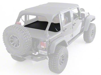 Smittybilt Jeep Wrangler Tonneau Cover Extension Black Diamond 761435 07 18 Jeep Wrangler Jk 4 Door