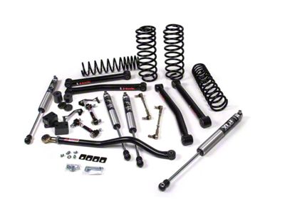 JKS Manufacturing 2.50-Inch J-Konnect Heavy Duty Rate Coil Suspension Lift Kit with FOX 2.0 Performance Series Shocks (18-24 Jeep Wrangler JL 4-Door, Excluding 4xe & Rubicon 392)
