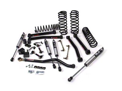 JKS Manufacturing 2.50-Inch J-Konnect Heavy Duty Rate Coil Suspension Lift Kit with FOX Adventure Series Shocks (18-23 Jeep Wrangler JL 4-Door, Excluding 4xe & Rubicon 392)