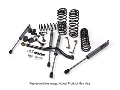 JKS Manufacturing 2.50-Inch J-Venture Heavy Duty Rate Coil Suspension Lift Kit with FOX 2.0 Performance Series Shocks (18-24 Jeep Wrangler JL 4-Door, Excluding 4xe & Rubicon 392)