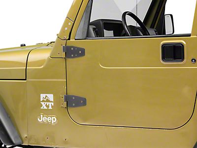 Rugged Ridge Jeep Wrangler Door Hinge Set For Half Doors 11202 01