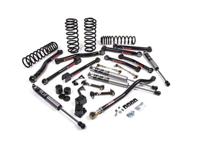 JKS Manufacturing 3.50-Inch J-Krawl Heavy Duty Rate Coil Suspension Lift Kit with FOX 3.0 Factory Race Series IBP Shocks (18-24 Jeep Wrangler JL 4-Door, Excluding 4xe & Rubicon 392)
