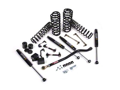 JKS Manufacturing 3.50-Inch J-Venture Heavy Duty Rate Coil Suspension Lift Kit with FOX 2.0 Performance Series Shocks (18-24 Jeep Wrangler JL 4-Door, Excluding 4xe & Rubicon 392)