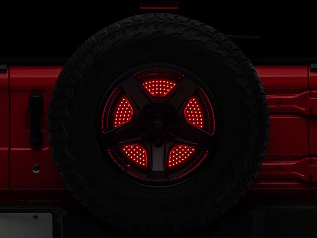 XK Glow 5th Wheel Light with Sequential Turn Signal/Brake/Reverse (97-24 Jeep Wrangler TJ, JK & JL)