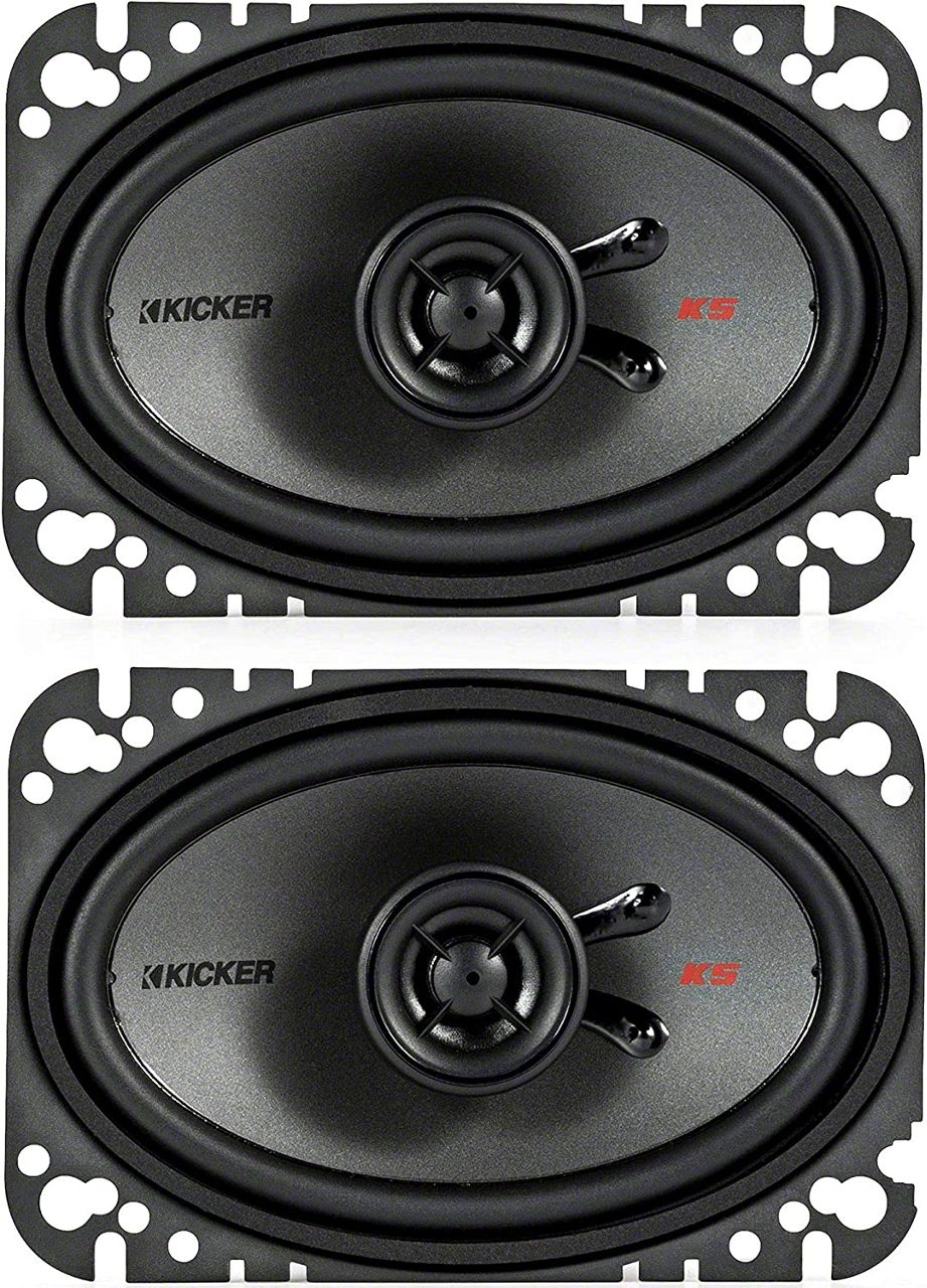 Kicker Jeep Wrangler KSSeries 4x6Inch Coaxial Speakers 47KSC4604 (86