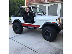 Wizard Works Offroad Rock Sliders with No Tubing; Bare Steel (97-06 Jeep Wrangler TJ, Excluding Unlimited)
