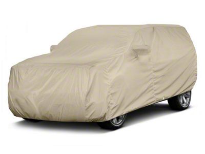 Covercraft Custom Car Covers Flannel Car Cover; Tan (07-18 Jeep Wrangler JK 4-Door)