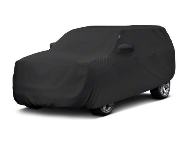 Covercraft Custom Car Covers Form-Fit Car Cover; Black (76-86 Jeep CJ7 w/ Spare Tire)