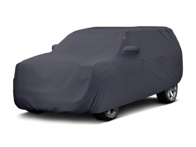 Covercraft Custom Car Covers Form-Fit Car Cover; Charcoal Gray (76-86 Jeep CJ7 w/o Spare Tire)