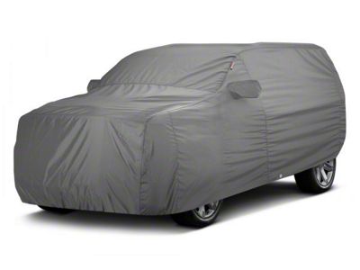 Covercraft Custom Car Covers Sunbrella Car Cover; Gray (76-86 Jeep CJ7 w/ Spare Tire)