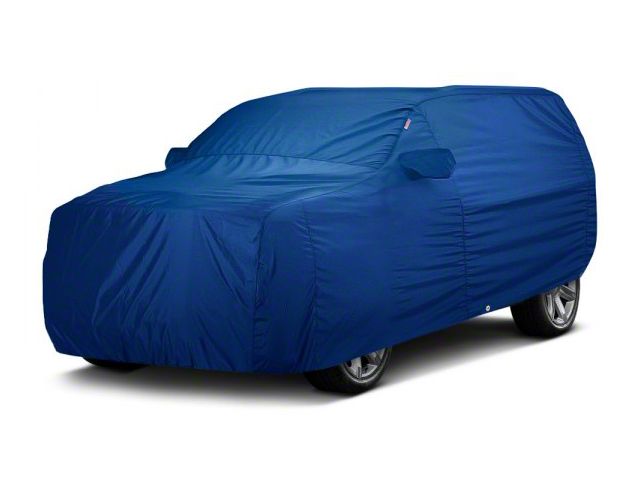 Covercraft Custom Car Covers Sunbrella Car Cover; Pacific Blue (76-86 Jeep CJ7 w/o Spare Tire)
