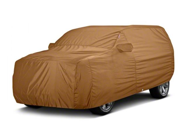 Covercraft Custom Car Covers Sunbrella Car Cover; Toast (76-86 Jeep CJ7 w/ Spare Tire)