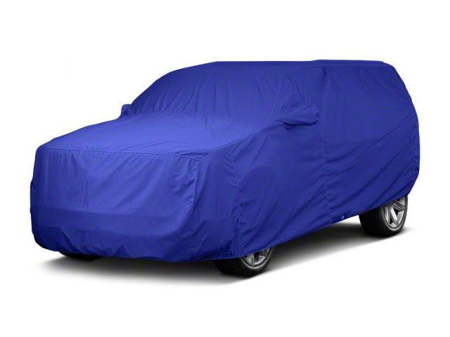 Covercraft Custom Car Covers Ultratect Car Cover; Blue (76-86 Jeep CJ7 w/o Spare Tire)