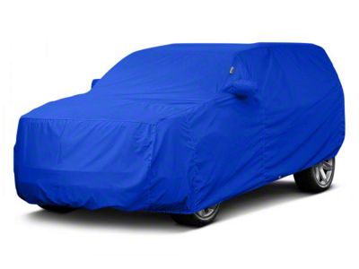 Covercraft Custom Car Covers WeatherShield HP Car Cover; Bright Blue (07-18 Jeep Wrangler JK 4-Door)