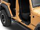 Jeep Licensed by RedRock Carbon Fiber Door Sill Decal; Metallic (07-18 Jeep Wrangler JK)