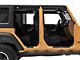 Jeep Licensed by RedRock Carbon Fiber Door Sill Decal; Metallic (07-18 Jeep Wrangler JK)