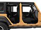 Jeep Licensed by RedRock Carbon Fiber Door Sill Decal; Pink (07-18 Jeep Wrangler JK)