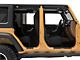 Jeep Licensed by RedRock Carbon Fiber Door Sill Decal; White (07-18 Jeep Wrangler JK)