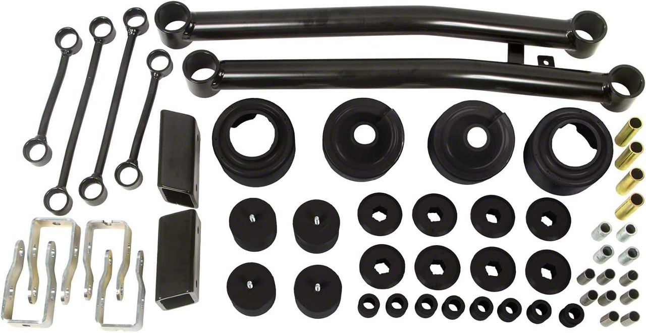 Daystar Jeep Wrangler 2Inch Suspension Lift Kit with Front Lower