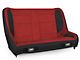 PRP Elite Series Rear Bench Seat; Red (97-18 Jeep Wrangler TJ; 07-18 Jeep Wrangler JK 2-Door)