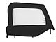 Smittybilt Soft Top Door Skin with Clear Window and Frame; Passenger Side; Black Denim (97-06 Jeep Wrangler TJ)