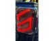 Empire Offroad LED Zues Series LED Tail Lights; Black Housing; Red Lens (07-18 Jeep Wrangler JK)