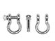 Overland Vehicle Systems 3/4-Inch 4.75-Ton Recovery Shackles; Zinc