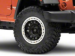 KMC Grenade Crawl Beadlock Satin Black Wheel; 17x8.5 (18-23 Jeep Wrangler JL)