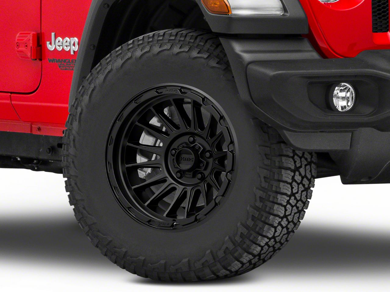 KMC Jeep Wrangler Summit Satin Black Wheel; 17x8.5 KM71878550700 