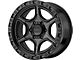 KMC Portal Satin Black Wheel; 17x9 (20-24 Jeep Gladiator JT)