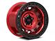 KMC Tank Beadlock Candy Red Wheel; 17x9 (07-18 Jeep Wrangler JK)