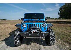 Aeroskin LightShield Pro Hood Protector; Black (07-18 Jeep Wrangler JK)