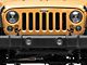 Jeep Licensed by RedRock Jeep Wave Grille Decal; Gloss Black (87-18 Wrangler YJ, TJ & JK)