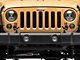 Jeep Licensed by RedRock Jeep Peace Grille Decal; Gloss Black (87-18 Wrangler YJ, TJ & JK)