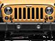 Jeep Licensed by RedRock Jeep Peace Grille Decal; Matte Black (87-18 Wrangler YJ, TJ & JK)