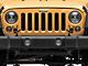 Jeep Licensed by RedRock Jeep Metal Decal; Matte Black (87-18 Wrangler YJ, TJ & JK)