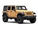 Jeep Licensed by RedRock Jeep Metal Decal; Real Flag (87-18 Wrangler YJ, TJ & JK)